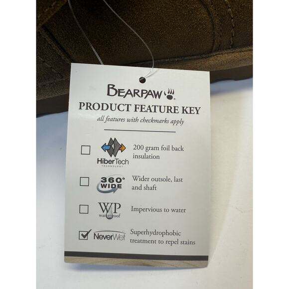 BearPaw Koko Hickory II Brown Women's Size 10 New With Box Wool Lamb Skin - Picture 7 of 15